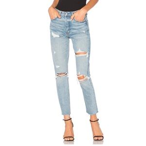 GRLFRND “Karolina” distressed blue jeans Size 23